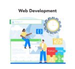 web development concept website optimization web page interface design coding testing site internet modern technology idea isolated flat vector illustration 613284 2939 small | shopify apps | shopify apps